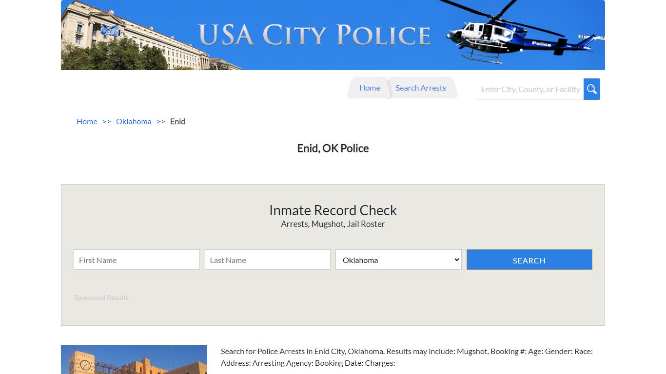 Enid, OK Police | Jail Records